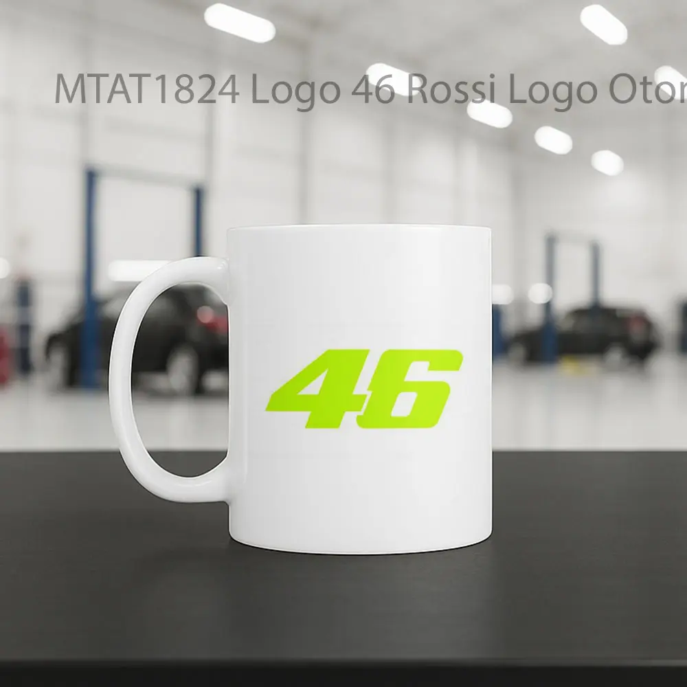 Logo 46 Rossi Logo Otomotif Mug - Sudut 2