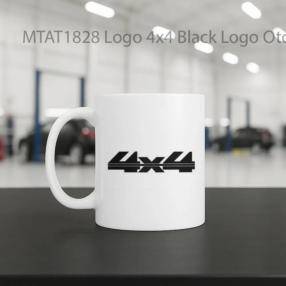 Logo 4x4 Black Logo Otomotif Mug - Sudut 2