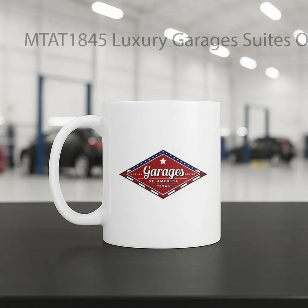 Luxury Garages Suites Of America Texas Logo Otomotif Mug - Sudut 2