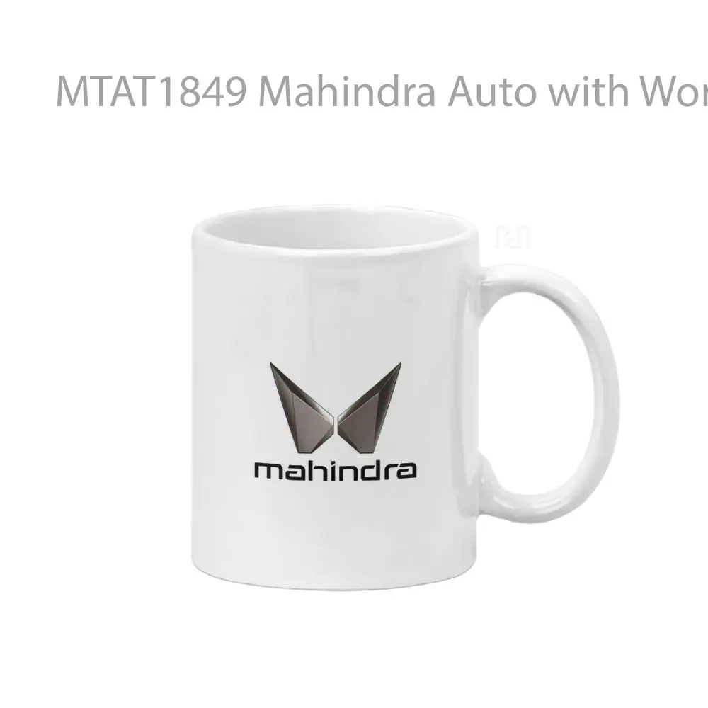 Mahindra Auto with Wordmark Logo Otomotif Mug