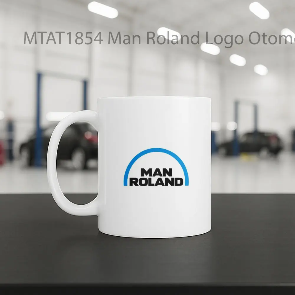 Man Roland Logo Otomotif Mug - Sudut 2