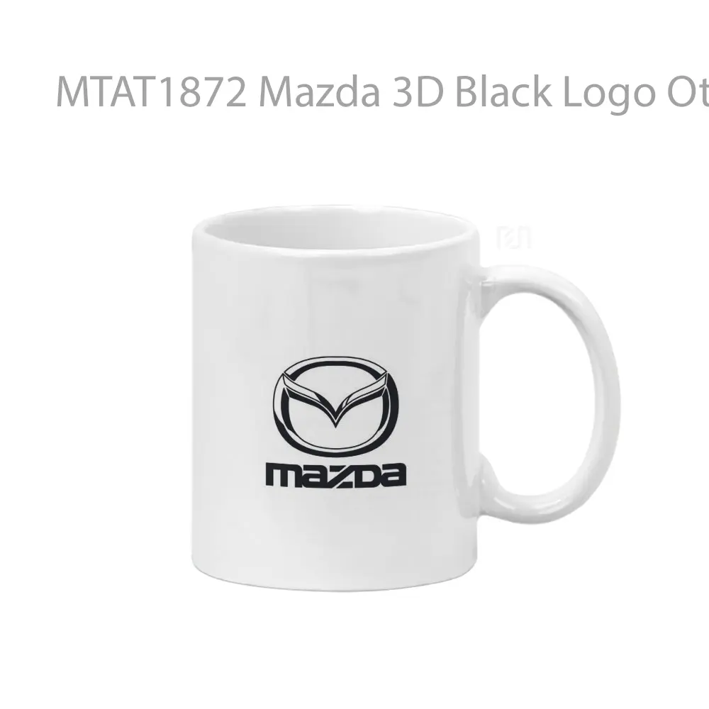 Mazda 3D Black Logo Otomotif Mug