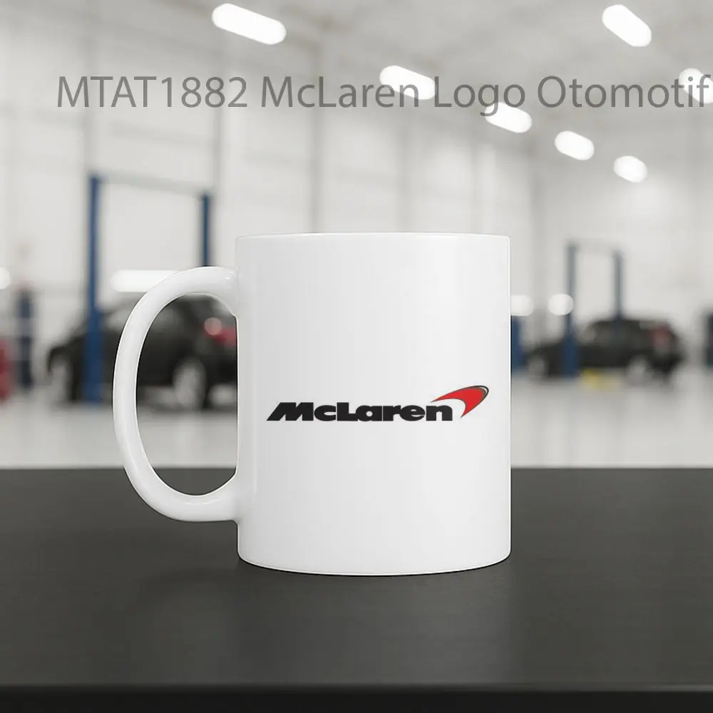 McLaren Logo Otomotif Mug - Sudut 2