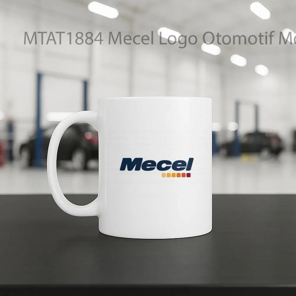 Mecel Logo Otomotif Mug - Sudut 2