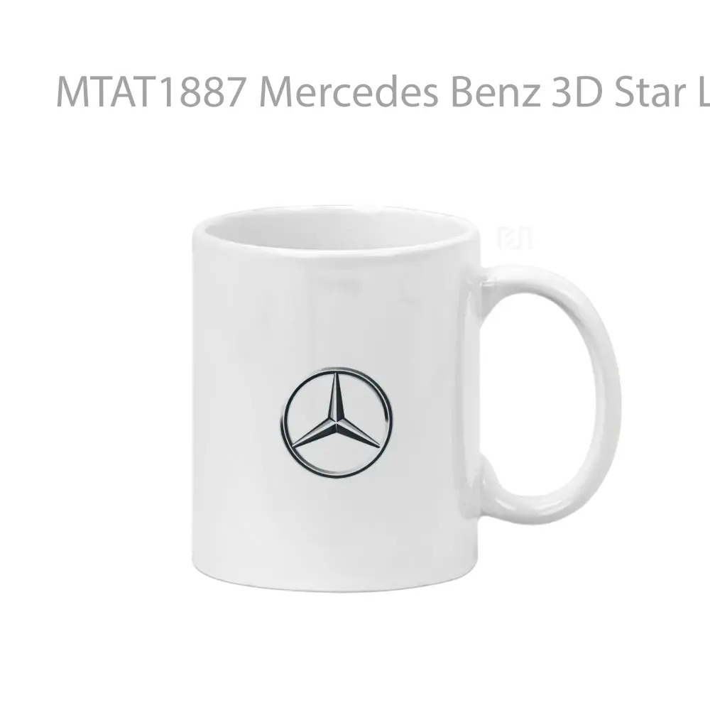 Mercedes Benz 3D Star Logo Otomotif Mug