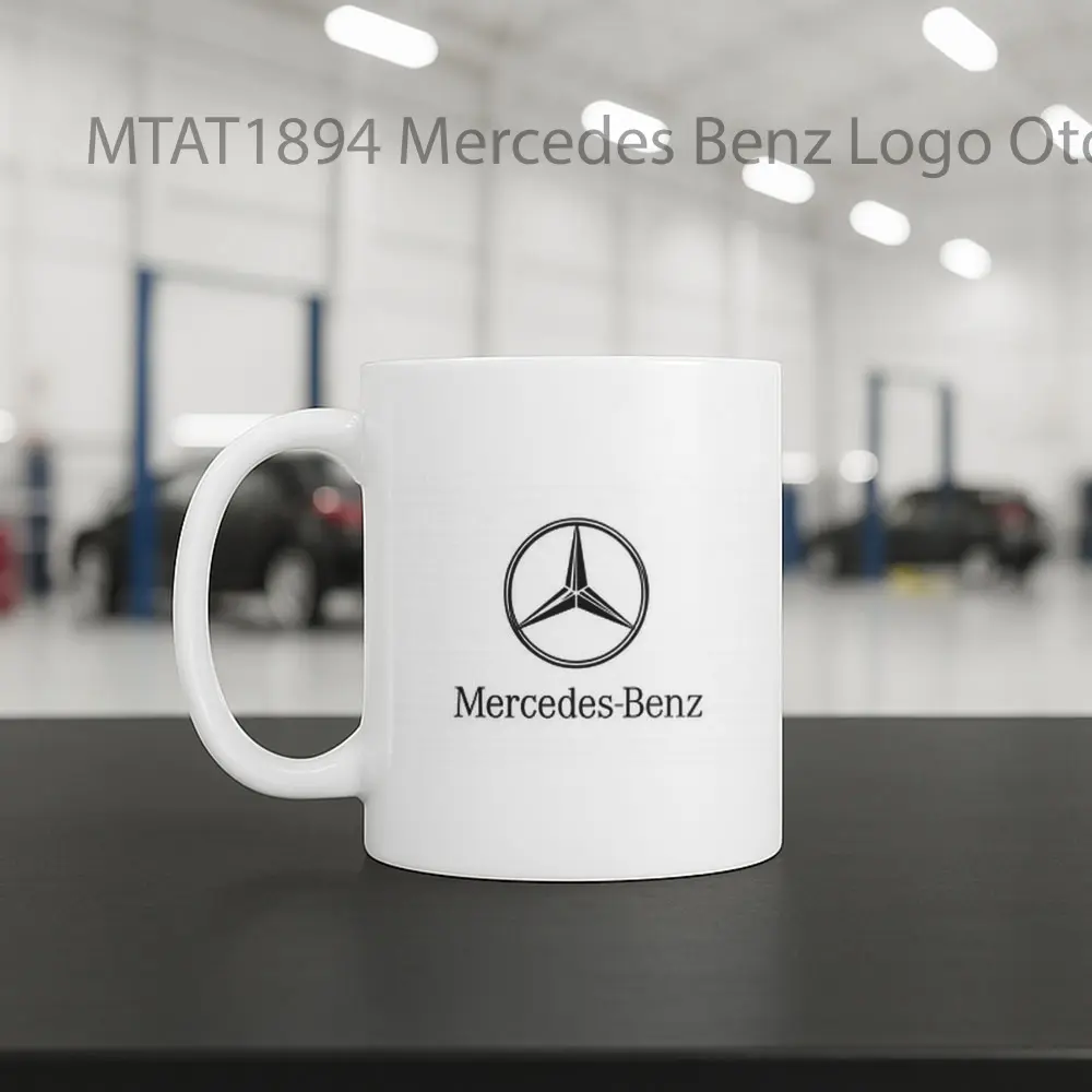 Mercedes Benz Logo Otomotif Mug - Sudut 2