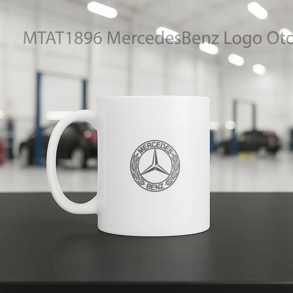 MercedesBenz Logo Otomotif Mug - Sudut 2