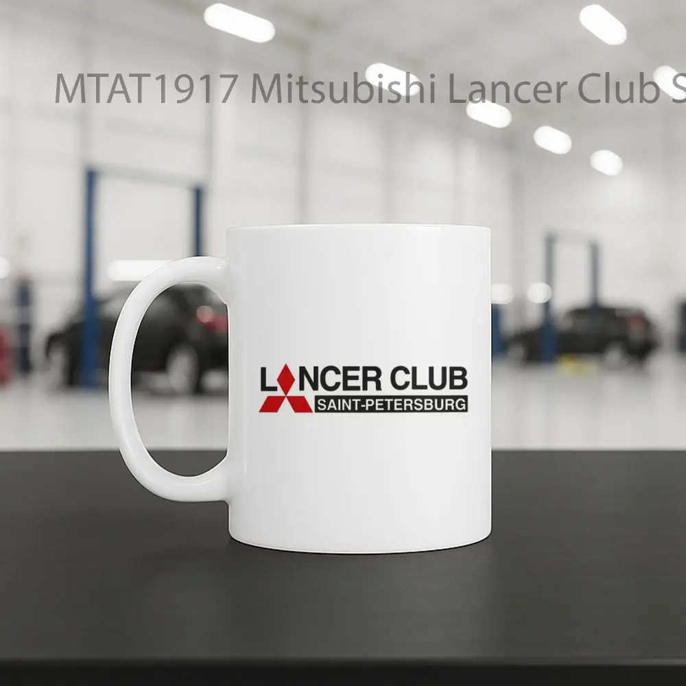 Mitsubishi Lancer Club Saint Petersburg Logo Otomotif Mug - Sudut 2