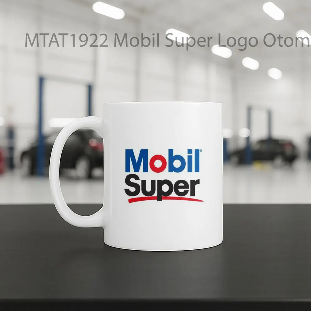 Mobil Super Logo Otomotif Mug - Sudut 2