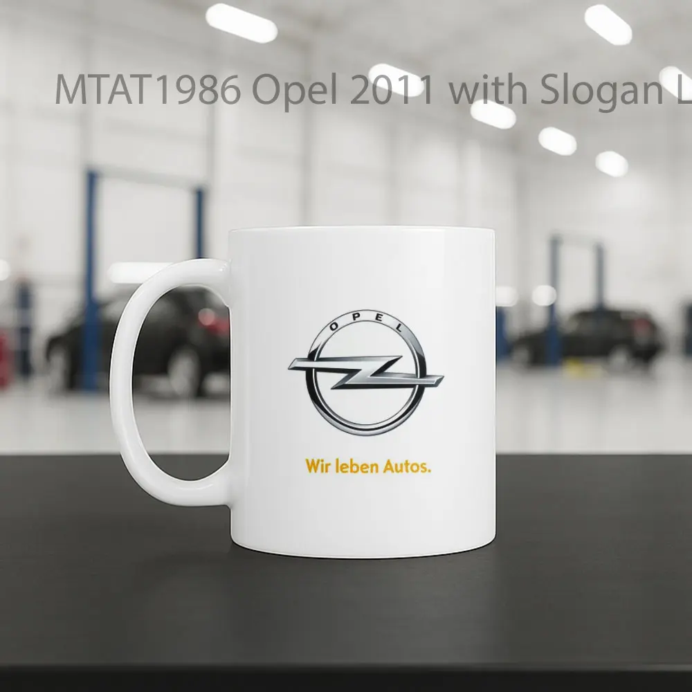 Opel 2011 with Slogan Logo Otomotif Mug - Sudut 2