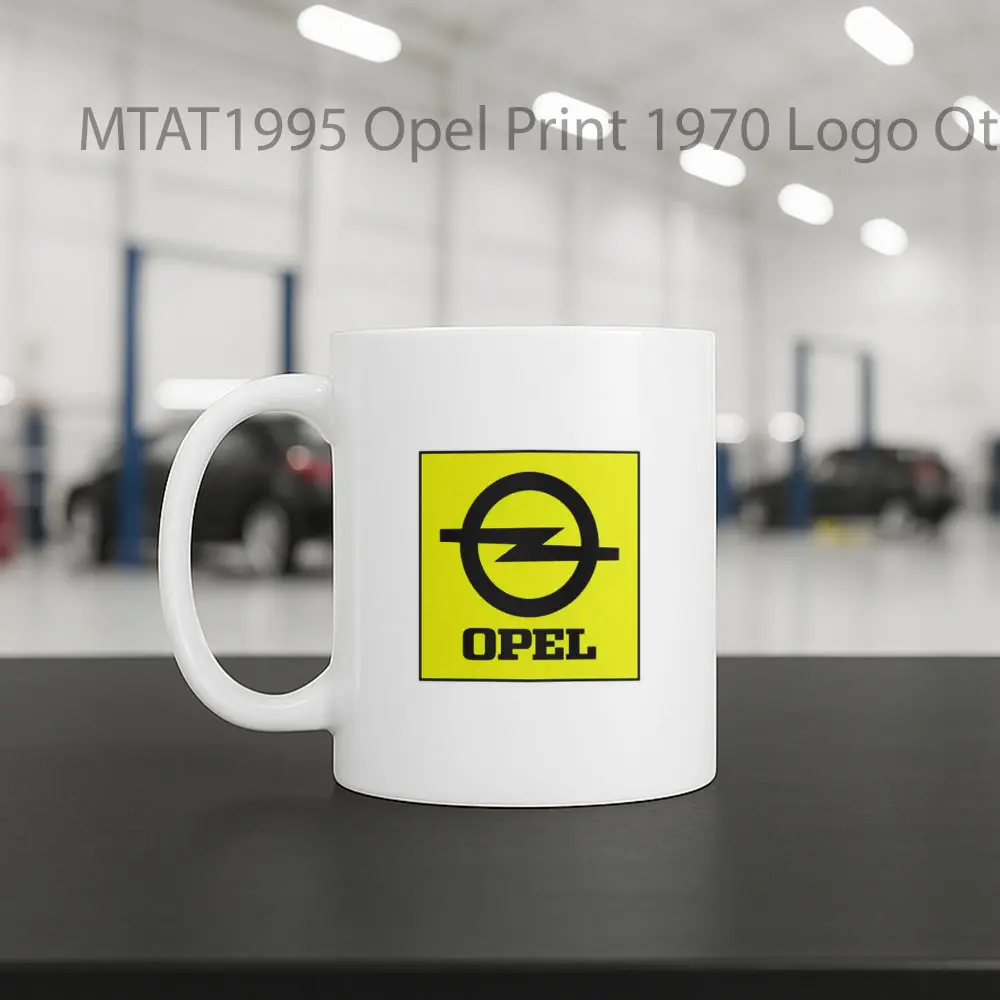 Opel Print 1970 Logo Otomotif Mug - Sudut 2