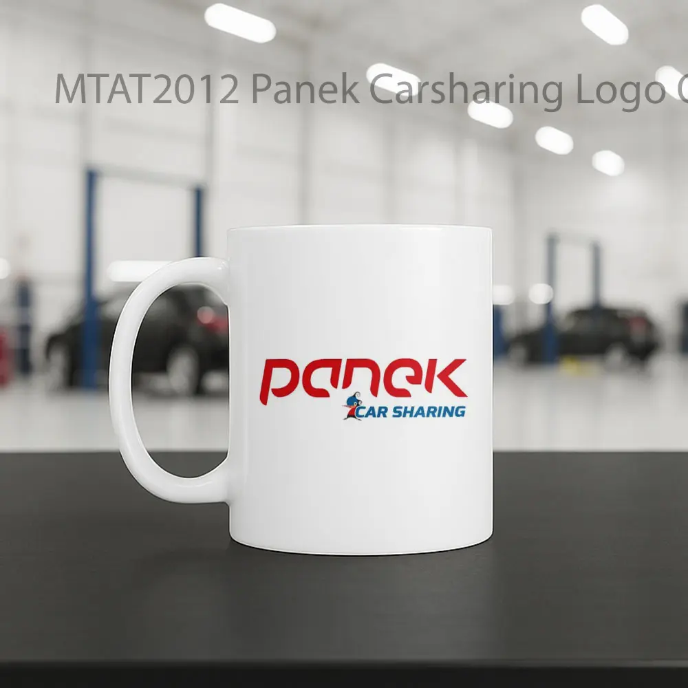 Panek Carsharing Logo Otomotif Mug - Sudut 2