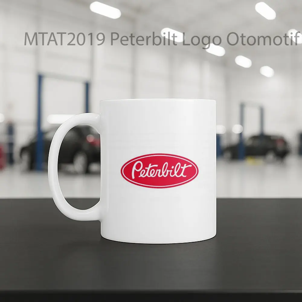 Peterbilt Logo Otomotif Mug - Sudut 2
