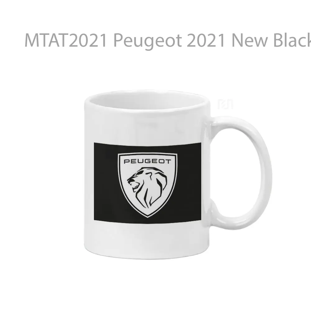 Peugeot 2021 New Black Logo Otomotif Mug