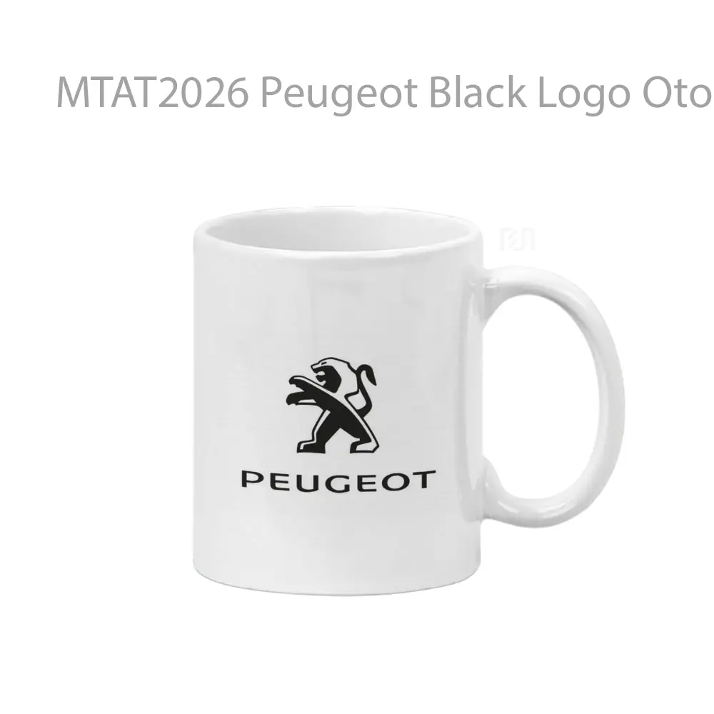 Peugeot Black Logo Otomotif Mug