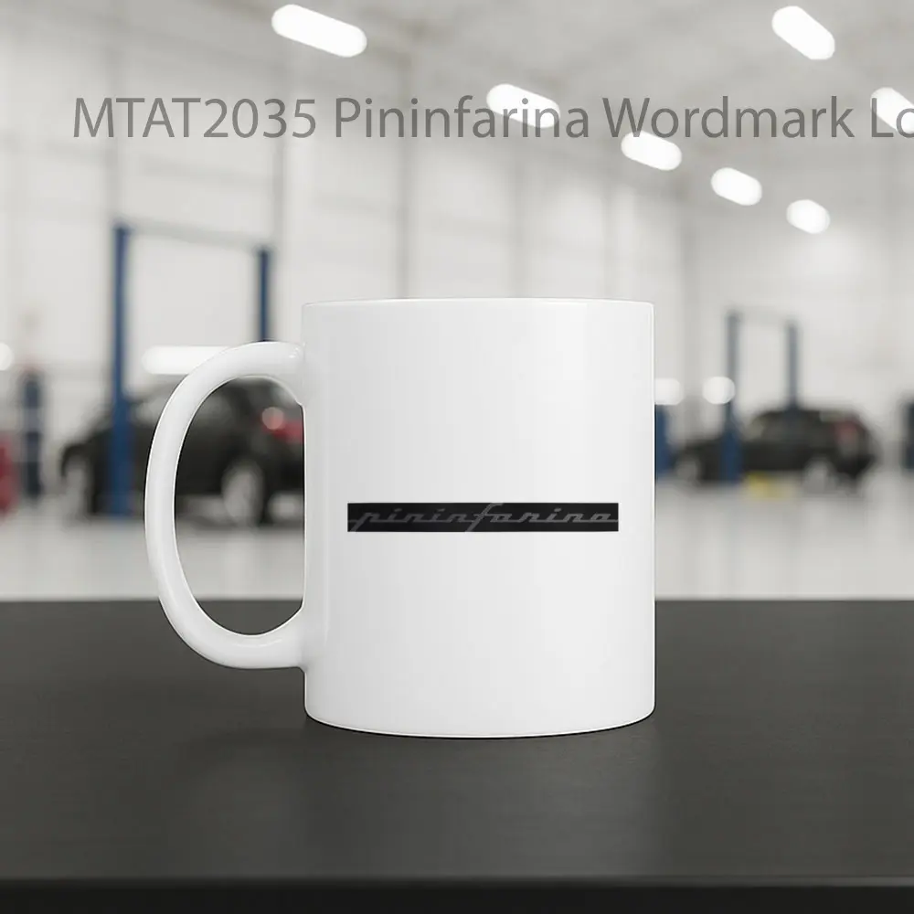 Pininfarina Wordmark Logo Otomotif Mug - Sudut 2