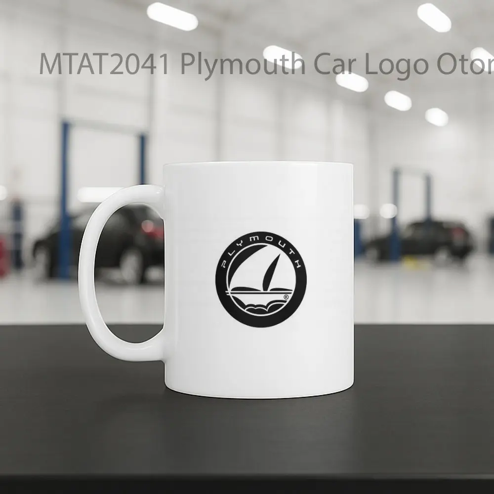 Plymouth Car Logo Otomotif Mug - Sudut 2