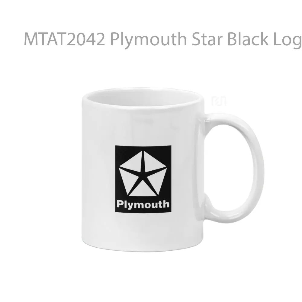 Plymouth Star Black Logo Otomotif Mug