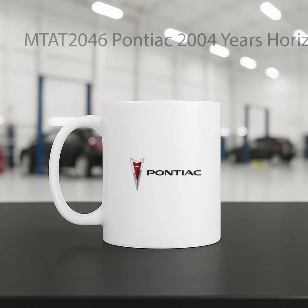 Pontiac 2004 Years Horizontal Logo Otomotif Mug - Sudut 2