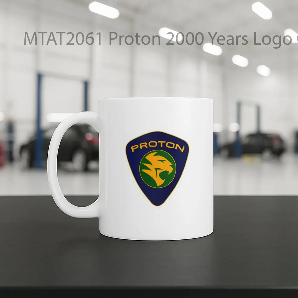Proton 2000 Years Logo Otomotif Mug - Sudut 2