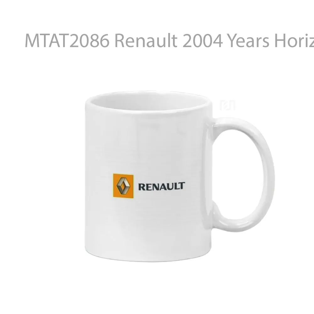 Renault 2004 Years Horizontal Logo Otomotif Mug