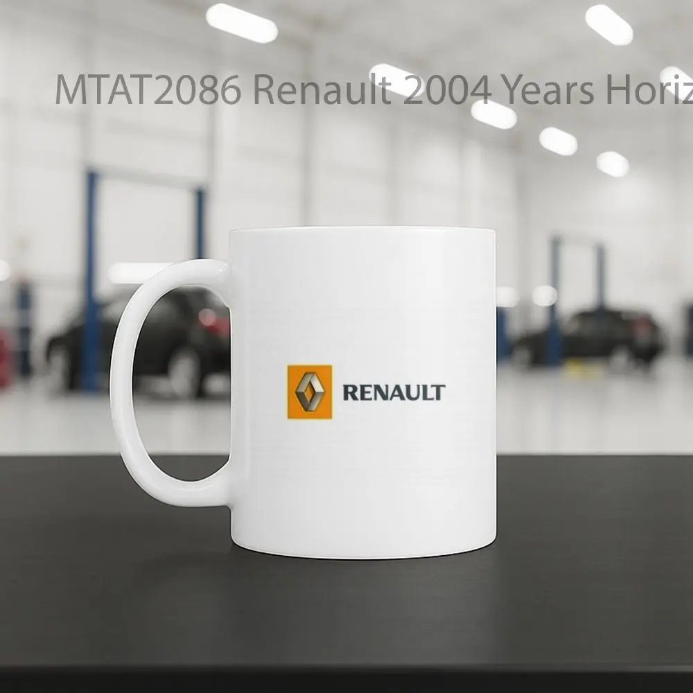 Renault 2004 Years Horizontal Logo Otomotif Mug - Sudut 2