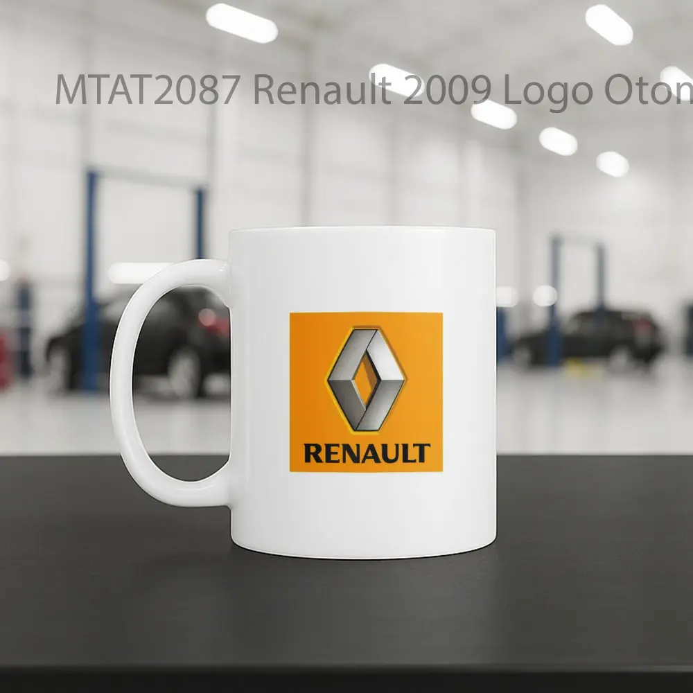 Renault 2009 Logo Otomotif Mug - Sudut 2