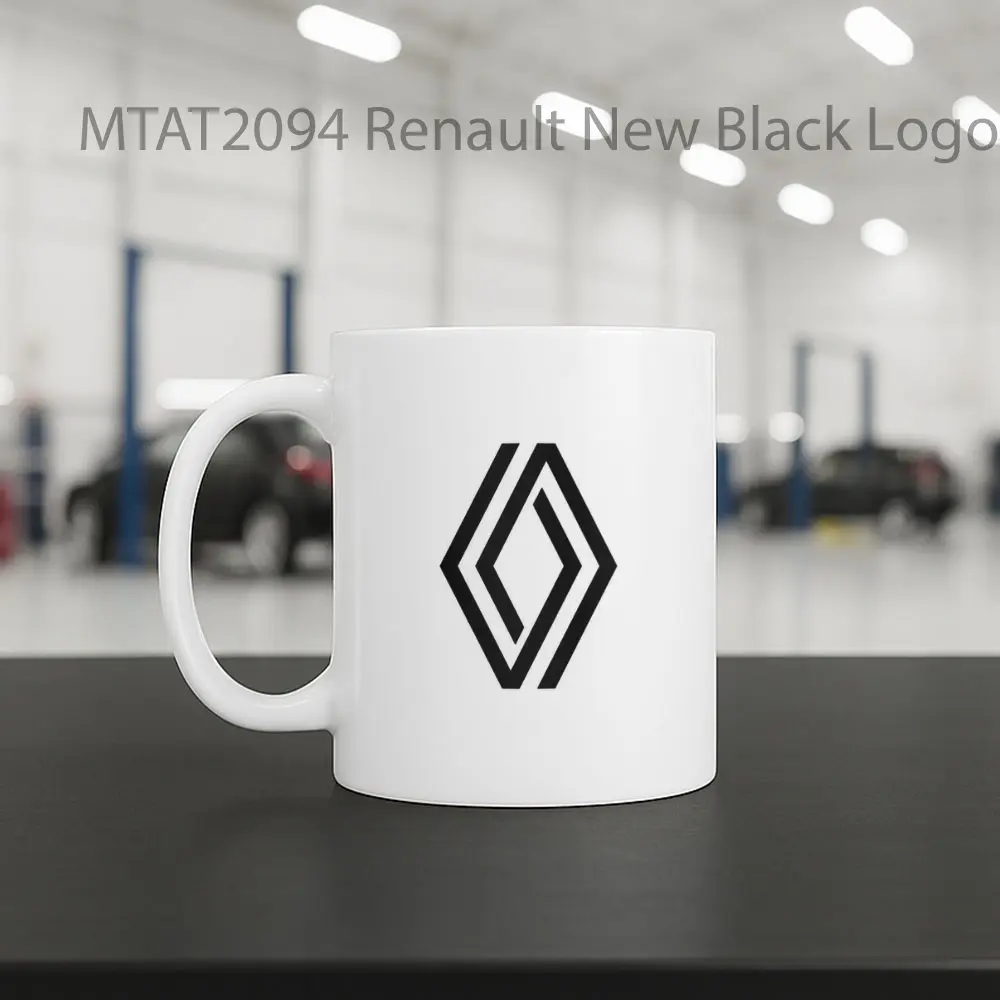 Renault New Black Logo Otomotif Mug - Sudut 2