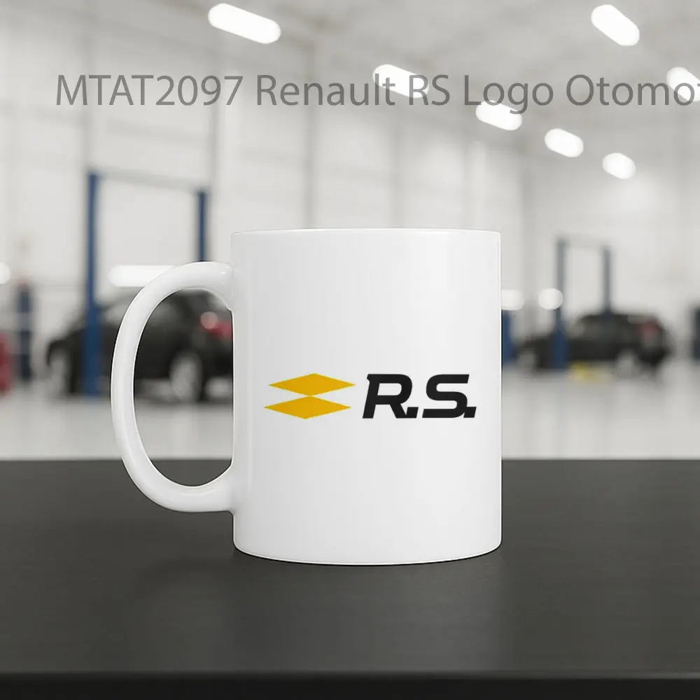 Renault RS Logo Otomotif Mug - Sudut 2