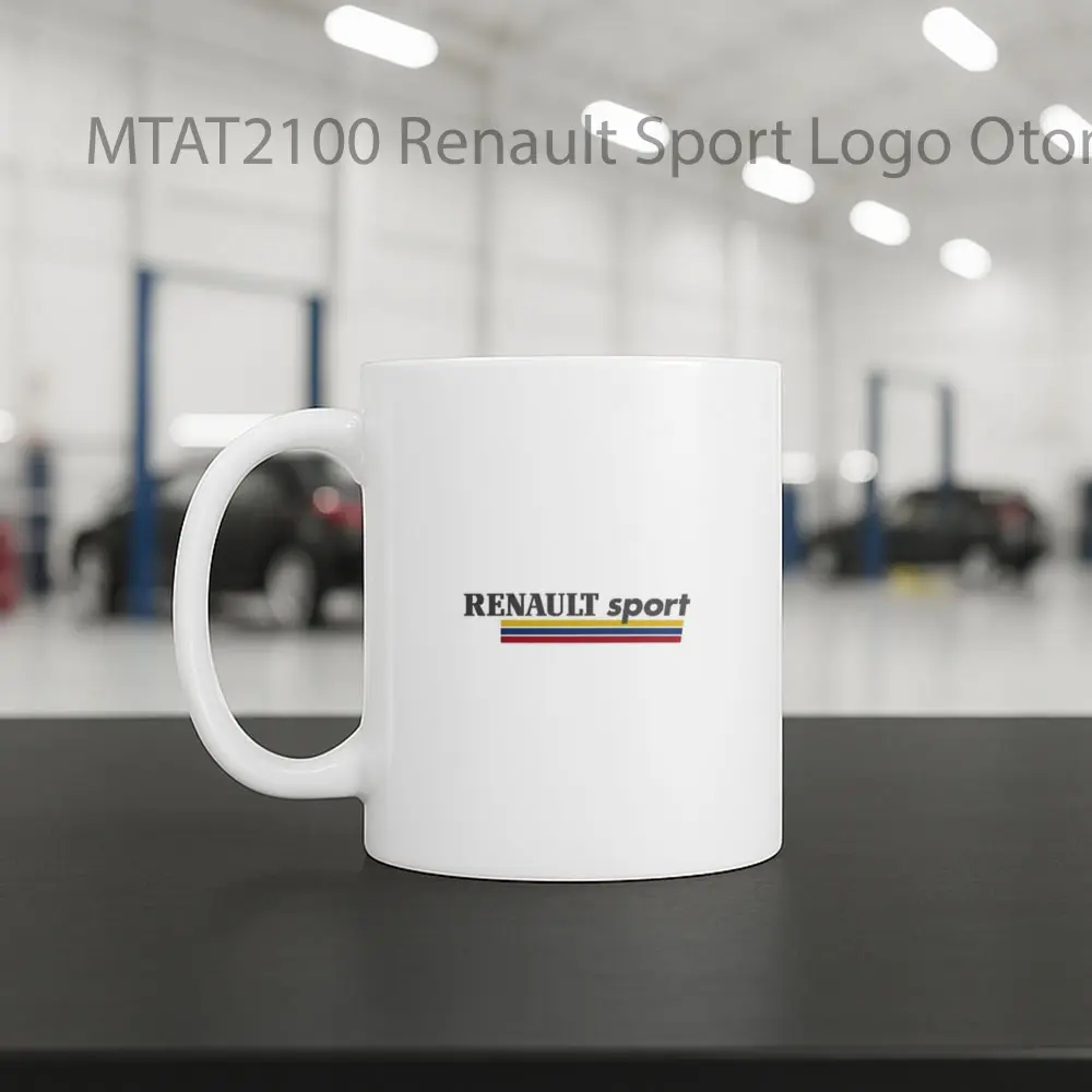 Renault Sport Logo Otomotif Mug - Sudut 2
