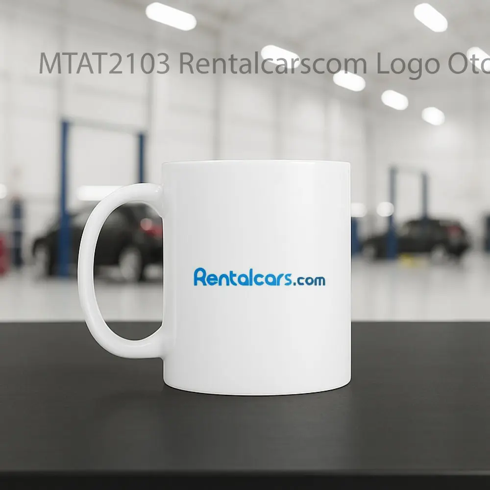 Rentalcarscom Logo Otomotif Mug - Sudut 2