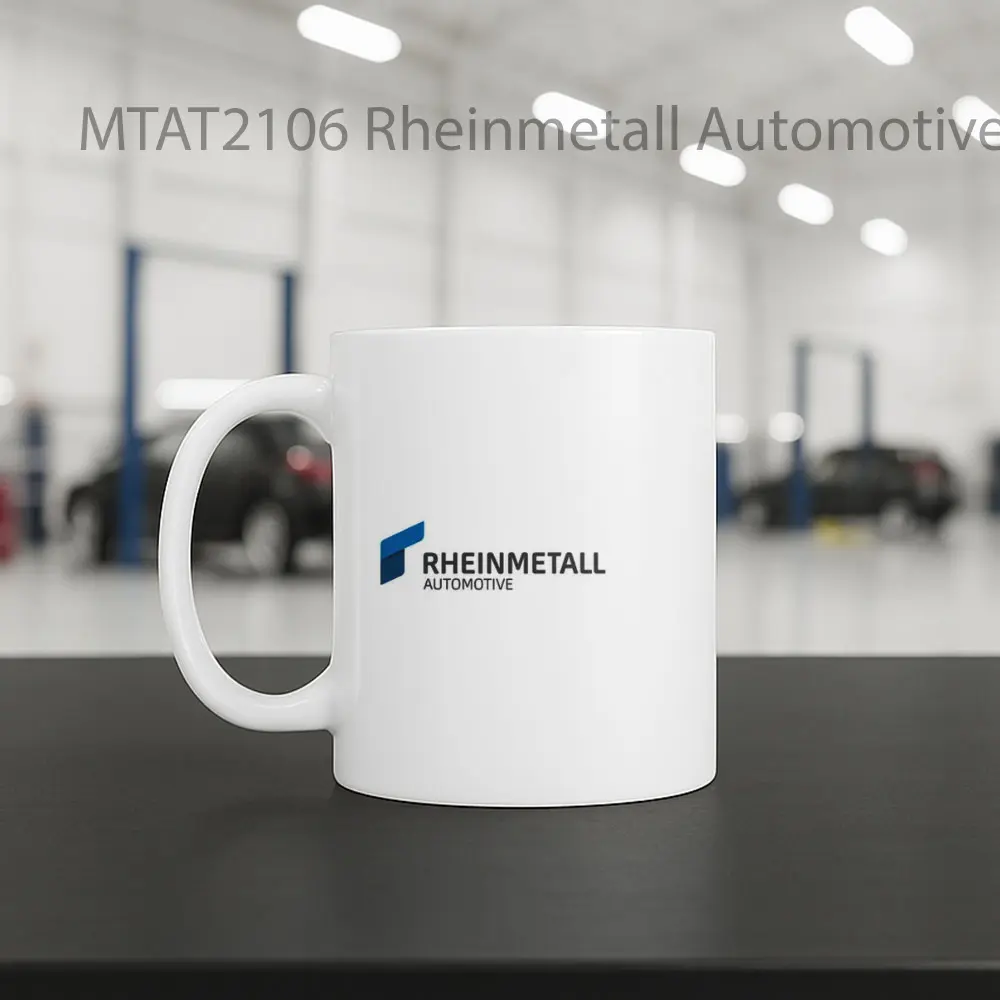 Rheinmetall Automotive Logo Otomotif Mug - Sudut 2