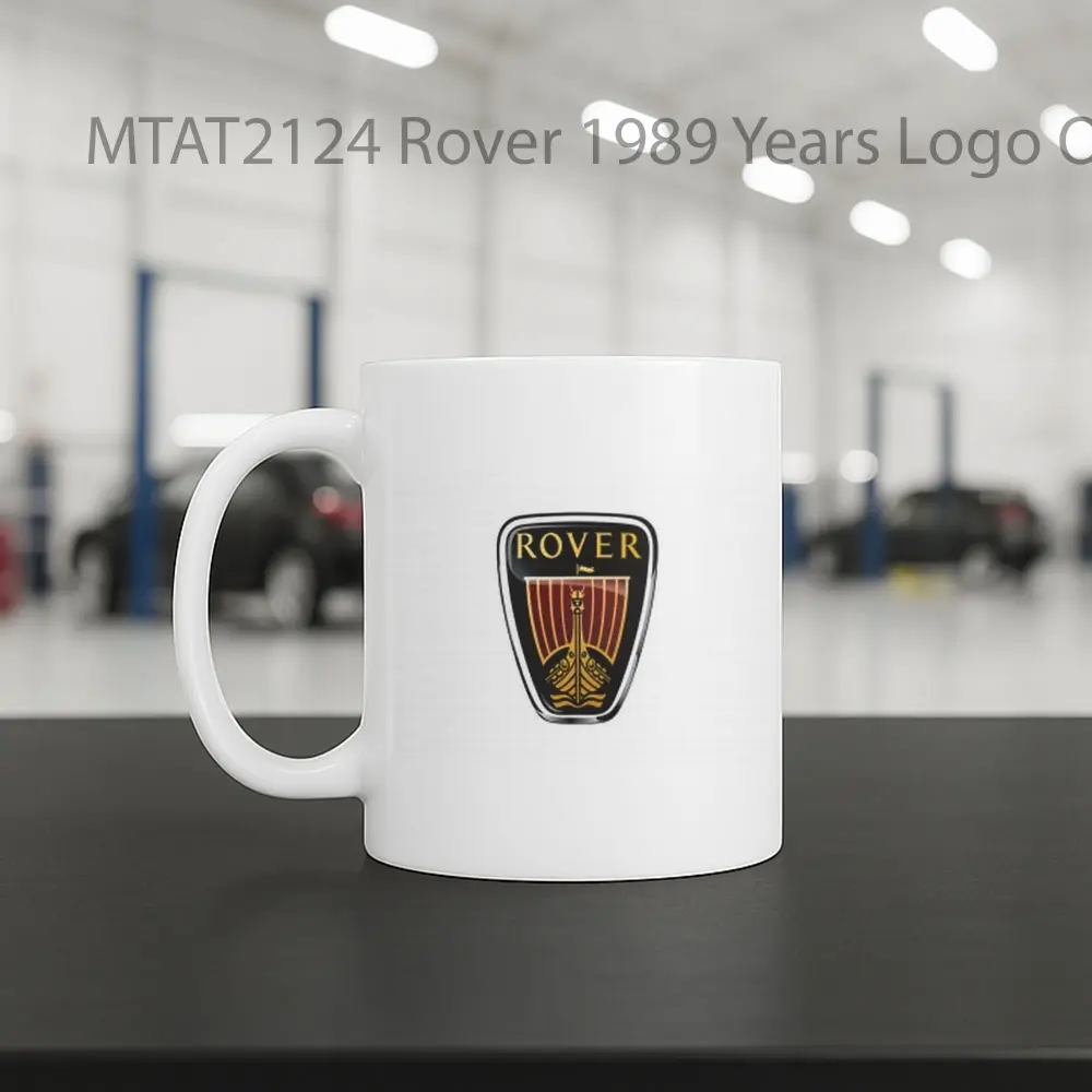 Rover 1989 Years Logo Otomotif Mug - Sudut 2