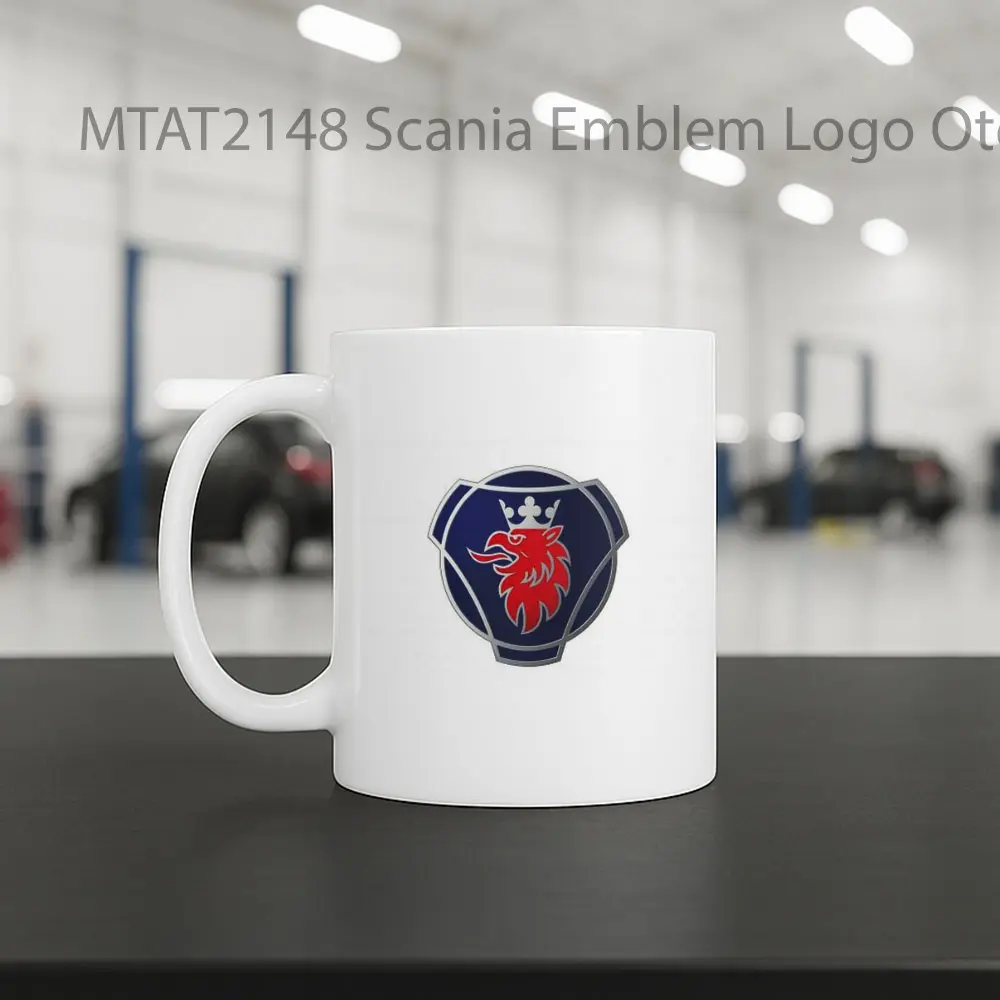 Scania Emblem Logo Otomotif Mug - Sudut 2