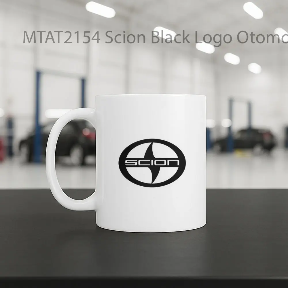 Scion Black Logo Otomotif Mug - Sudut 2