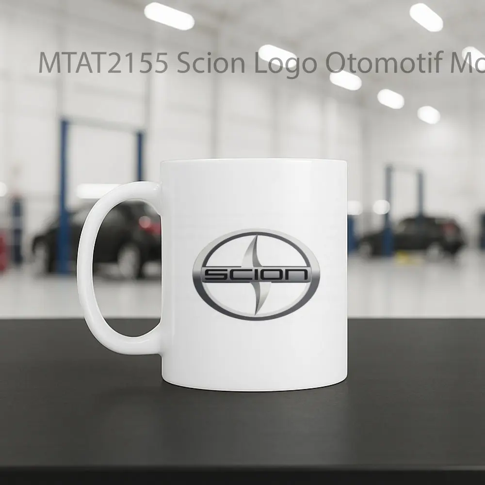 Scion Logo Otomotif Mug - Sudut 2