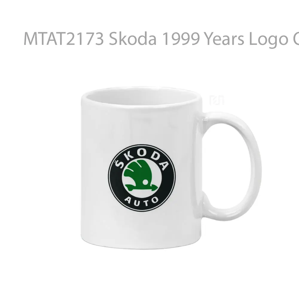 Skoda 1999 Years Logo Otomotif Mug