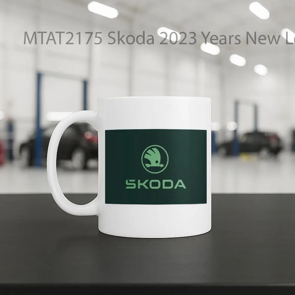 Skoda 2023 Years New Logo Otomotif Mug - Sudut 2