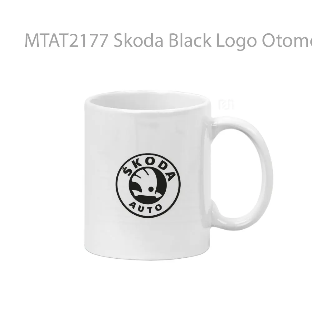Skoda Black Logo Otomotif Mug