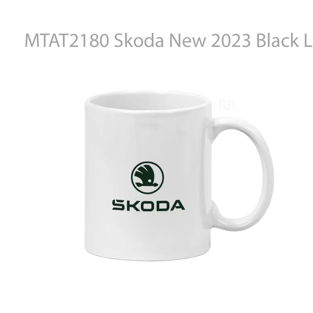 Skoda New 2023 Black Logo Otomotif Mug