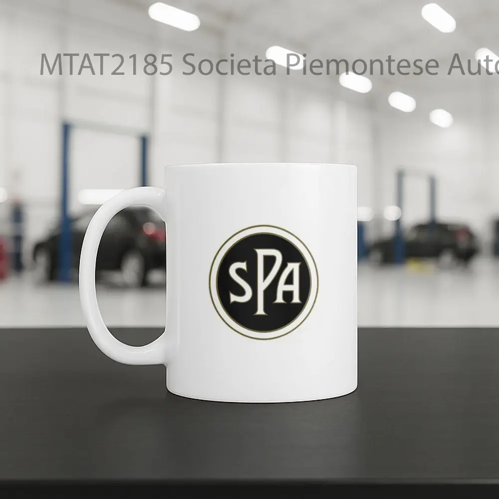 Societa Piemontese Automobili Logo Otomotif Mug - Sudut 2