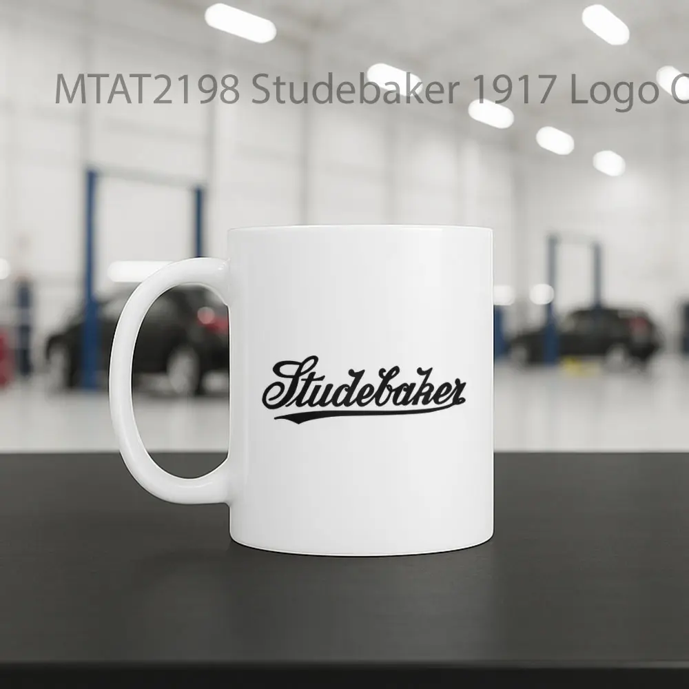 Studebaker 1917 Logo Otomotif Mug - Sudut 2