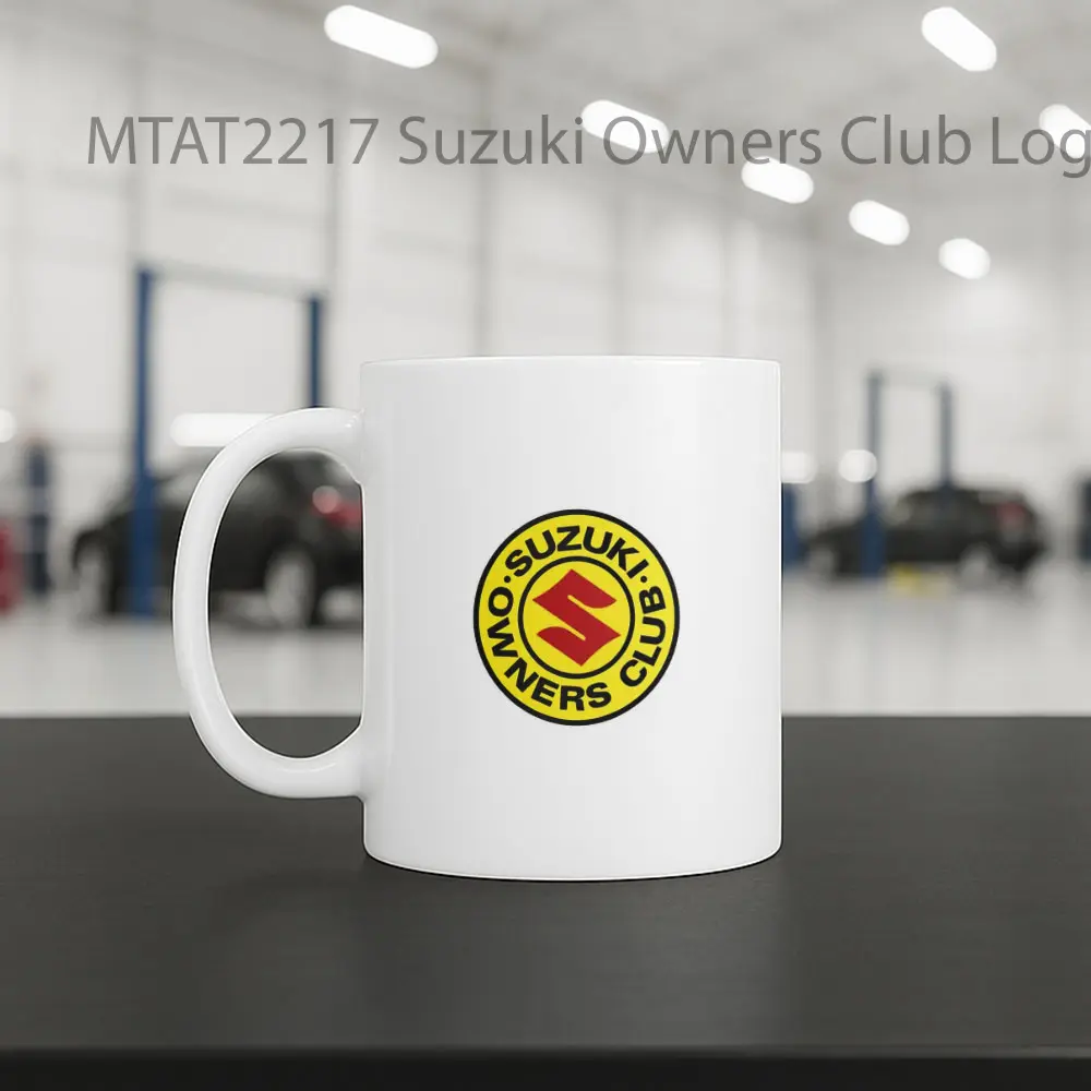 Suzuki Owners Club Logo Otomotif Mug - Sudut 2