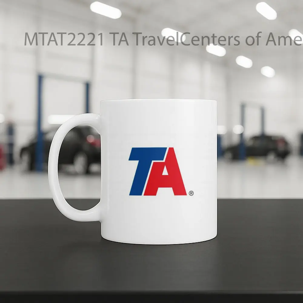 TA TravelCenters of America Icon Logo Otomotif Mug - Tampak Tengah