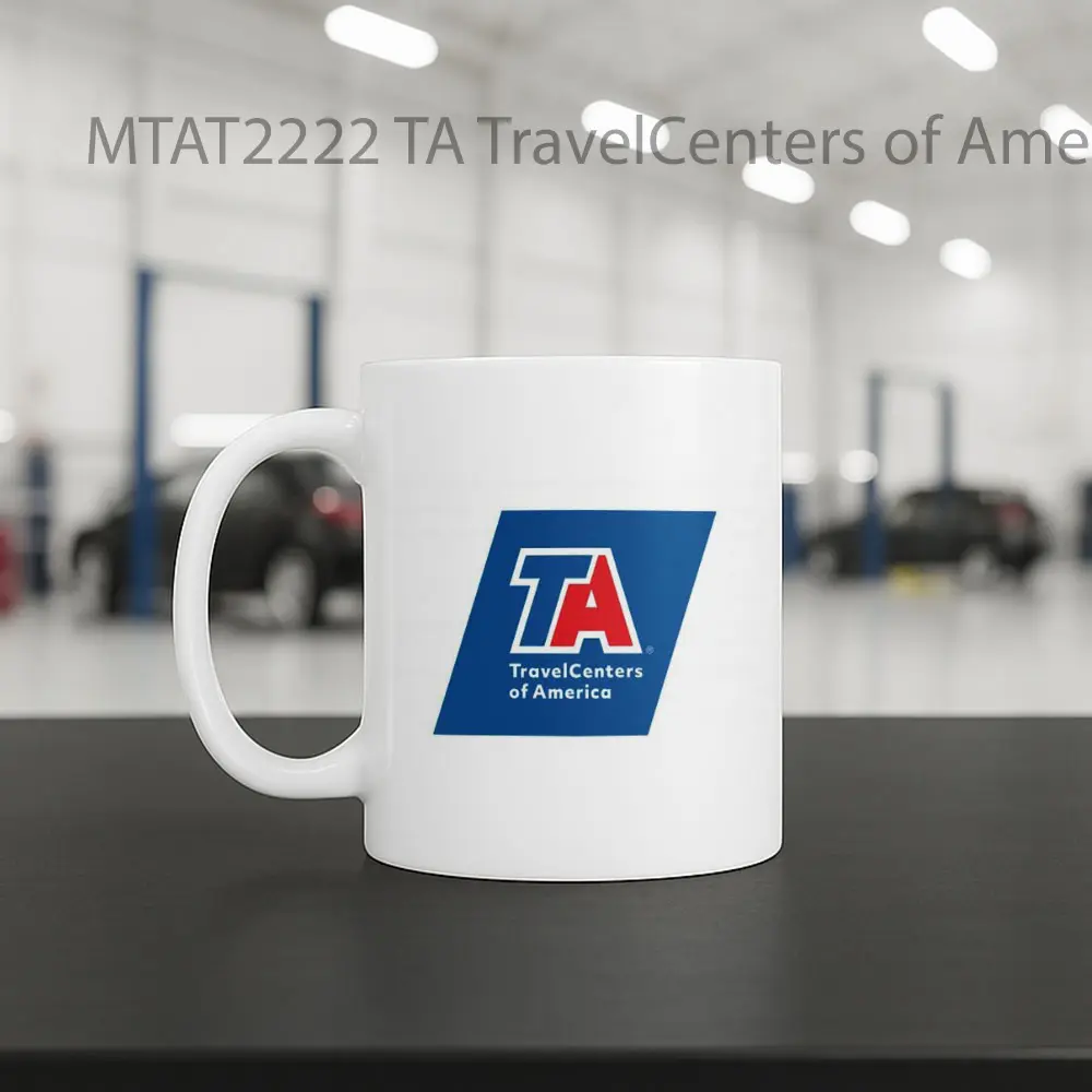 TA TravelCenters of America Logo Otomotif Mug - Tampak Tengah