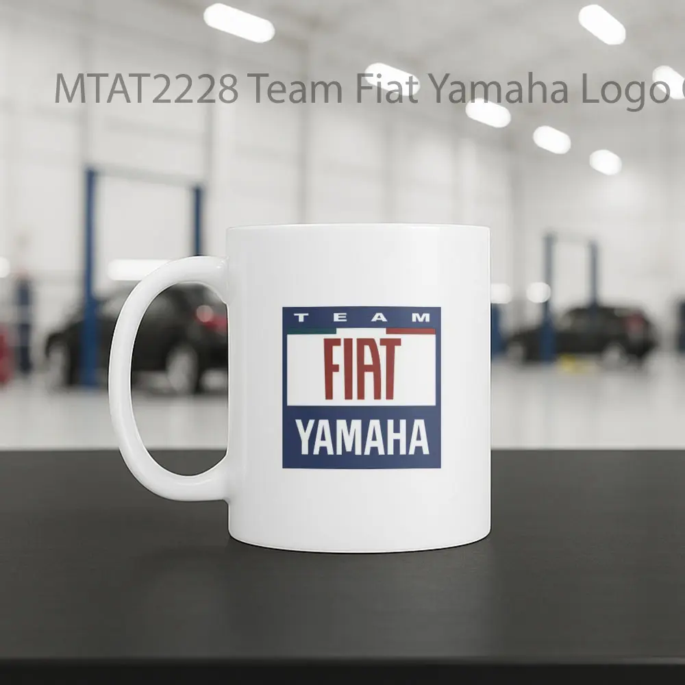 Team Fiat Yamaha Logo Otomotif Mug - Sudut 2