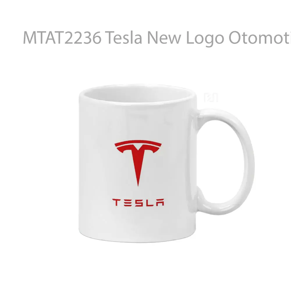 Tesla New Logo Otomotif Mug
