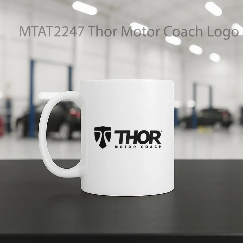 Thor Motor Coach Logo Otomotif Mug - Sudut 2