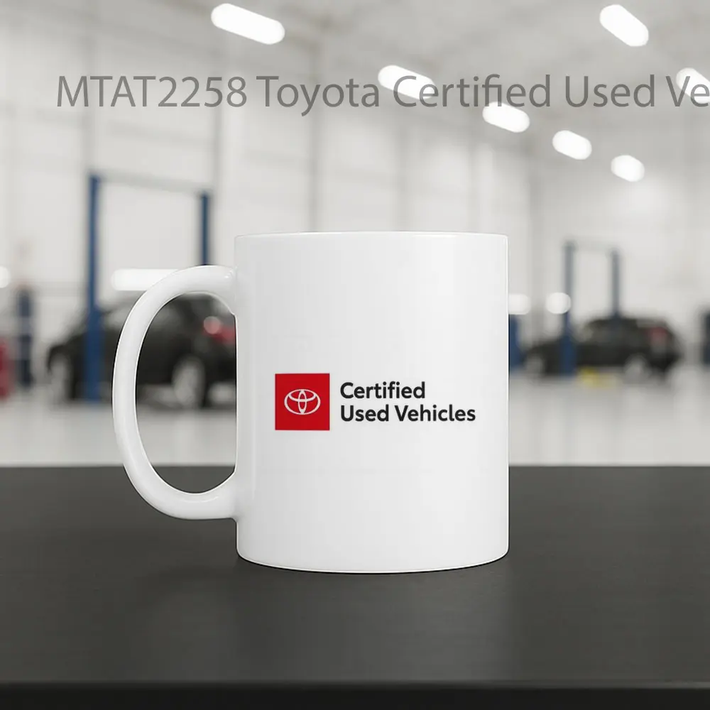 Toyota Certified Used Vehicles Logo Otomotif Mug - Sudut 2