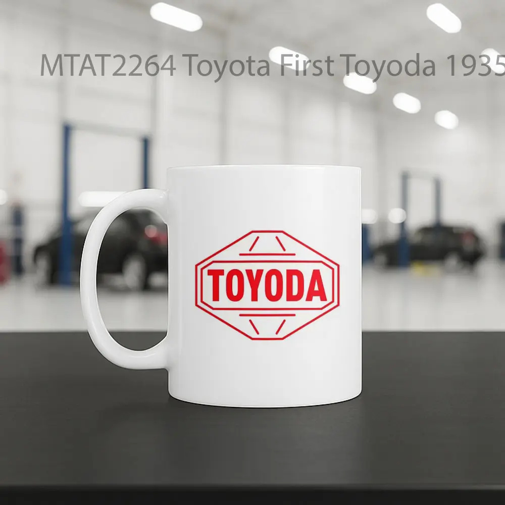 Toyota First Toyoda 1935 Logo Otomotif Mug - Sudut 2